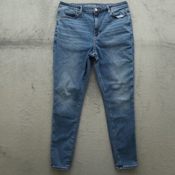 American Eagle Outfitters Denim - American Eagle Jeans Women's Size 14R Blue Super High-Rise Jegging 29" Inseam
